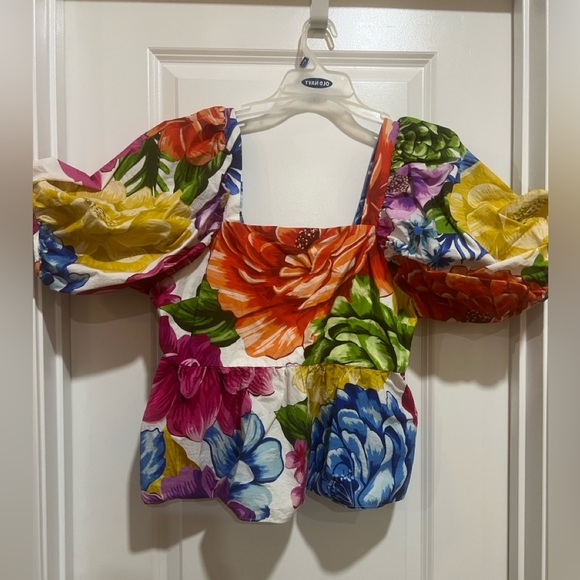 FarmRio RAINBOW CHITA BLOUSE - Picture 2 of 4